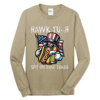 Hawk Tush Spit On That Thang Viral 4th Of July Wiener Parody Tall Long Sleeve T-Shirt