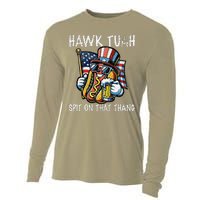 Hawk Tush Spit On That Thang Viral 4th Of July Wiener Parody Cooling Performance Long Sleeve Crew