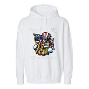 Hawk Tush Spit On That Thang Viral 4th Of July Wiener Parody Garment-Dyed Fleece Hoodie