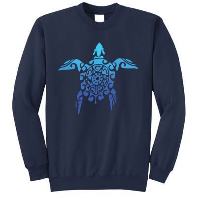 Hawaiian Tribal Sea Turtle Polynesian Tattoo Style Vacation Sweatshirt