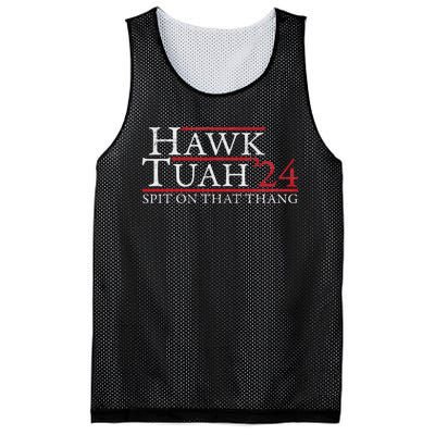 Hawk Tuah Spit On That Thing Candidate Parody Mesh Reversible Basketball Jersey Tank