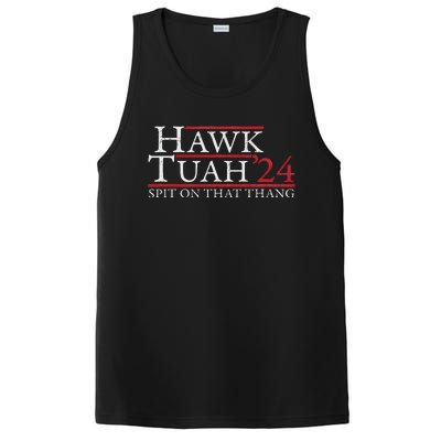 Hawk Tuah Spit On That Thing Candidate Parody PosiCharge Competitor Tank