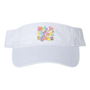 Happy To See Your Face Teacher Valucap Bio-Washed Visor