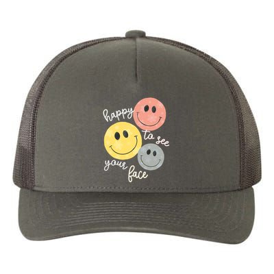 Happy To See Your Face Yupoong Adult 5-Panel Trucker Hat