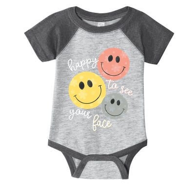 Happy To See Your Face Infant Baby Jersey Bodysuit