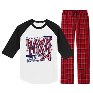 Hawk Tush Spit On That Thing Presidential Candidate Parody Raglan Sleeve Pajama Set