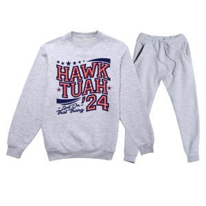 Hawk Tush Spit On That Thing Presidential Candidate Parody Premium Crewneck Sweatsuit Set