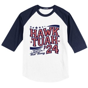 Hawk Tush Spit On That Thing Presidential Candidate Parody Baseball Sleeve Shirt