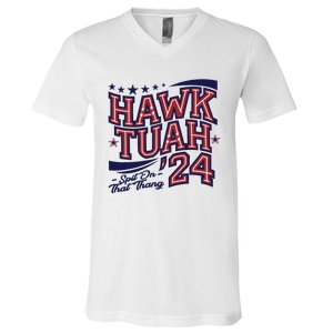 Hawk Tush Spit On That Thing Presidential Candidate Parody V-Neck T-Shirt