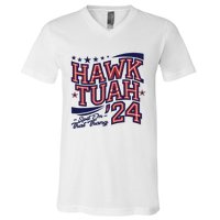 Hawk Tush Spit On That Thing Presidential Candidate Parody V-Neck T-Shirt