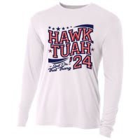 Hawk Tush Spit On That Thing Presidential Candidate Parody Cooling Performance Long Sleeve Crew