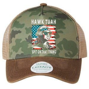 Hawk Tush Spit On That Thing Funny Georg Washington July 4th Legacy Tie Dye Trucker Hat