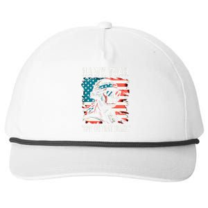 Hawk Tush Spit On That Thing Funny Georg Washington July 4th Snapback Five-Panel Rope Hat