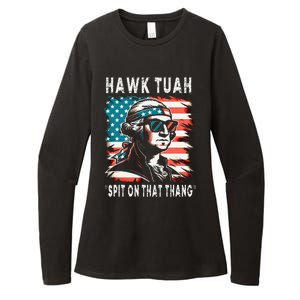 Hawk Tush Spit On That Thing Funny Georg Washington July 4th Womens CVC Long Sleeve Shirt