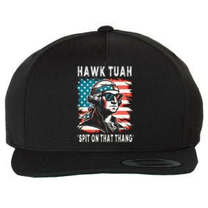 Hawk Tush Spit On That Thing Funny Georg Washington July 4th Wool Snapback Cap