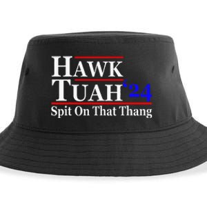 Hawk Tuah Spit On That Thing Presidential Candidate Parody Sustainable Bucket Hat