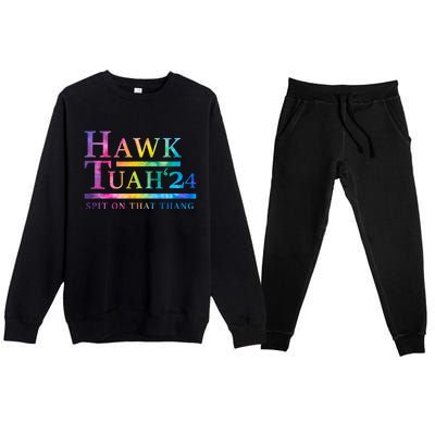 Hawk Tush Spit On That Thing Presidential Candidate Premium Crewneck Sweatsuit Set