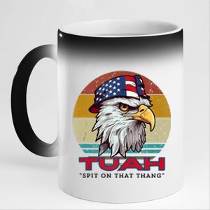 Hawk Tuah Spit On That Thang Hawk Tua Funny 11oz Black Color Changing Mug