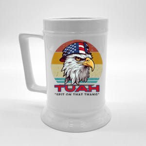 Hawk Tuah Spit On That Thang Hawk Tua Funny Beer Stein