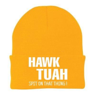 Hawk Tuah... Spit On That Thing Gift Knit Cap Winter Beanie