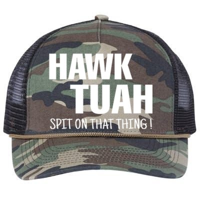 Hawk Tuah... Spit On That Thing Gift Retro Rope Trucker Hat Cap