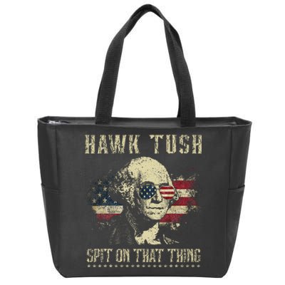 Hawk Tush Spit On That Thing 2024 Parody Zip Tote Bag