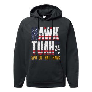 Hawk Tush Spit On That Thang Election Parody Performance Fleece Hoodie