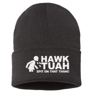 Hawk Tush Spit On That Thang Election Parody Sustainable Knit Beanie