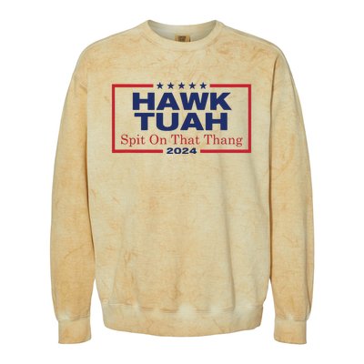 Hawk Tush Spit On That Thang Viral Election Parody Colorblast Crewneck Sweatshirt