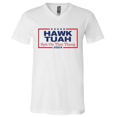 Hawk Tush Spit On That Thang Viral Election Parody V-Neck T-Shirt