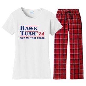 Hawk Tush Spit On That Thing Viral Election Parody Women's Flannel Pajama Set