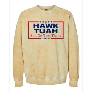 Hawk Tush Spit On That Thang Viral Election Parody Colorblast Crewneck Sweatshirt