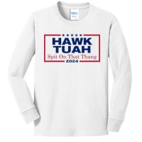 Hawk Tush Spit On That Thang Viral Election Parody Kids Long Sleeve Shirt