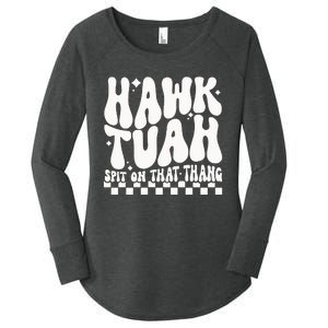 Hawk Tuah Spit On That Thing Women's Perfect Tri Tunic Long Sleeve Shirt