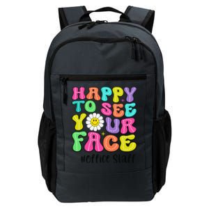 Happy To See Your Face Office Staff Teacher First Day School Gift Daily Commute Backpack