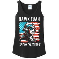 Hawk Tush Spit On That Thing Funny Georg Washington July 4th Ladies Essential Tank