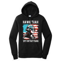 Hawk Tush Spit On That Thing Funny Georg Washington July 4th Women's Pullover Hoodie