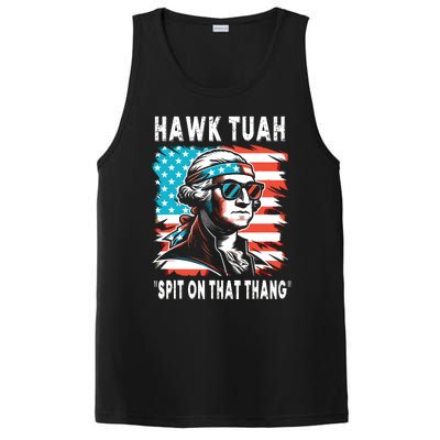 Hawk Tush Spit On That Thing Funny Georg Washington July 4th PosiCharge Competitor Tank