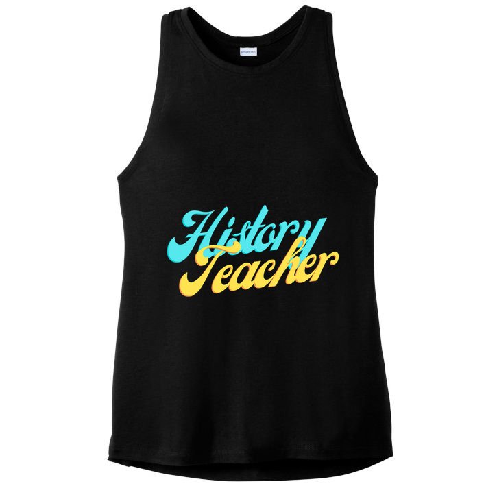 History Teacher Social Studies Teacher Ladies PosiCharge Tri-Blend Wicking Tank