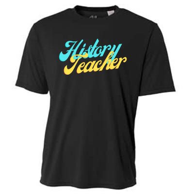 History Teacher Social Studies Teacher Cooling Performance Crew T-Shirt