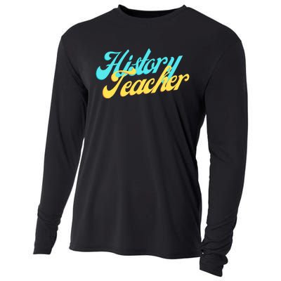 History Teacher Social Studies Teacher Cooling Performance Long Sleeve Crew