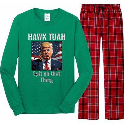 Hawk Tush Spit On That Thing Girl Presidenti Interview Long Sleeve Pajama Set