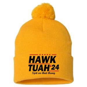 Hawk Tush Spit On That Thing Presidential Candidate Parody Pom Pom 12in Knit Beanie