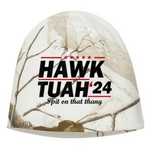 Hawk Tush Spit On That Thing Presidential Candidate Parody Kati - Camo Knit Beanie