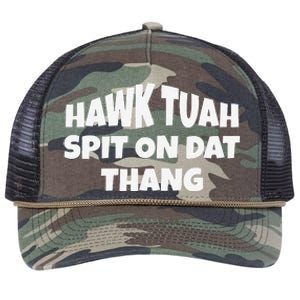 Hawk Tuah. Spit On Dat Thang. Retro Rope Trucker Hat Cap