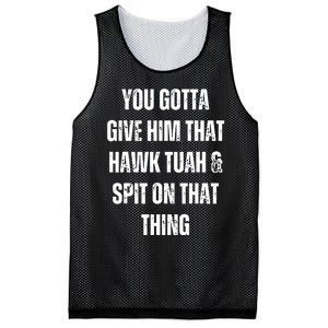 Hawk Tuah Spit On That Thing Mesh Reversible Basketball Jersey Tank