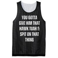 Hawk Tuah Spit On That Thing Mesh Reversible Basketball Jersey Tank