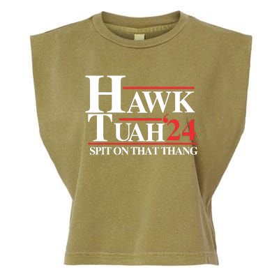 Hawk Tush Spit On That Thang Viral Election Parody Garment-Dyed Women's Muscle Tee