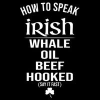 How To Speak Irish Whale Oil Beef Hooked Funny St Patrick's Day Bag
