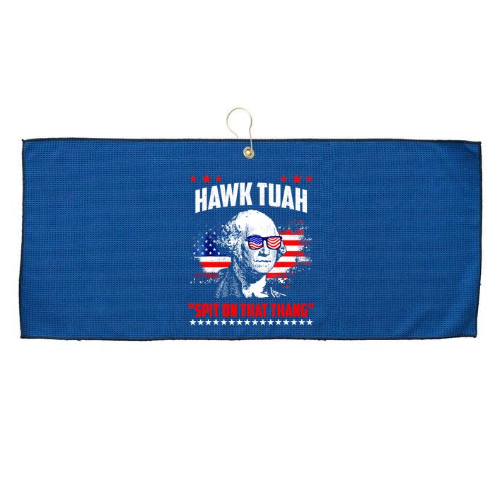 Hawk Tuah Spit On That Thing Presidential Utah Large Microfiber Waffle Golf Towel